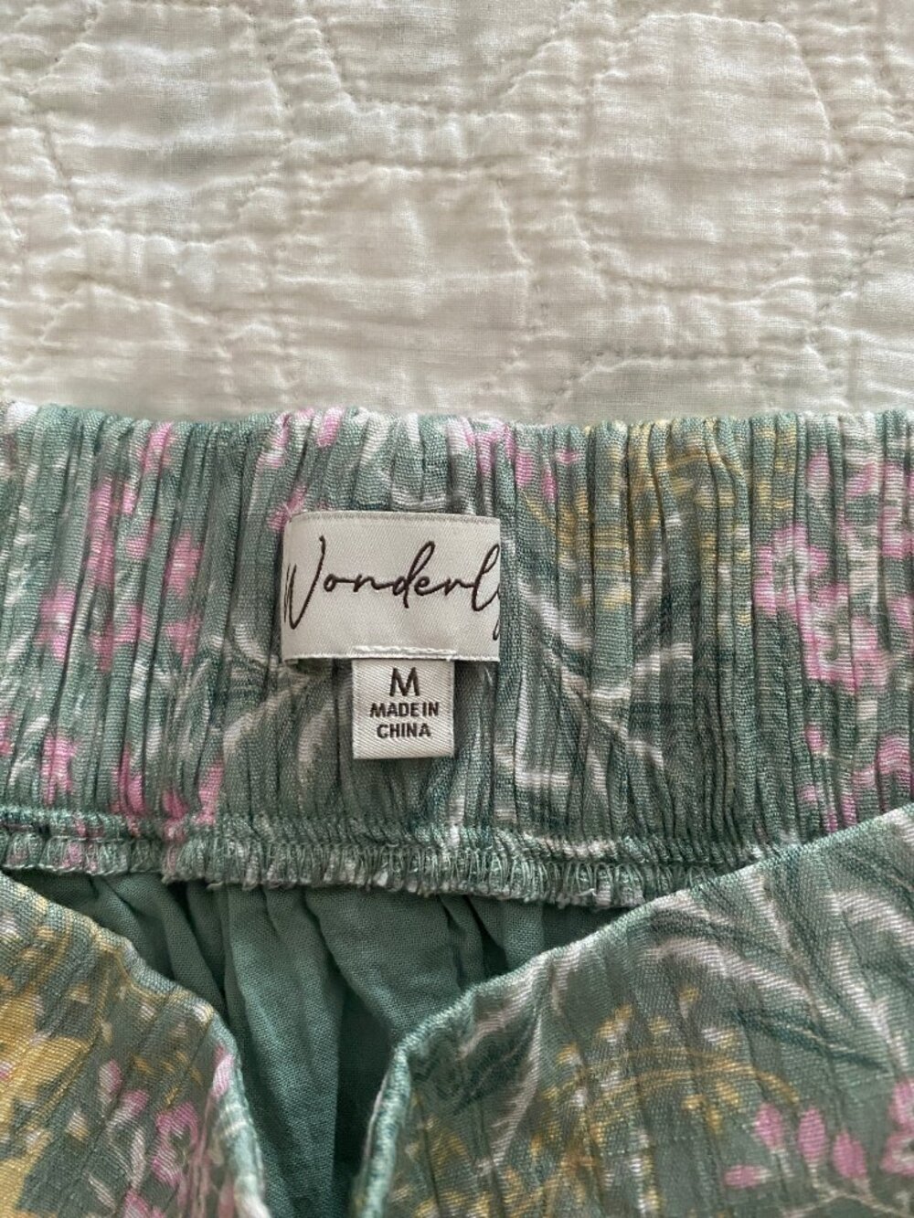 Wonderly - Tiered Floral Lined Maxi Skirt - Women's Size Medium - Picture 5 of 8